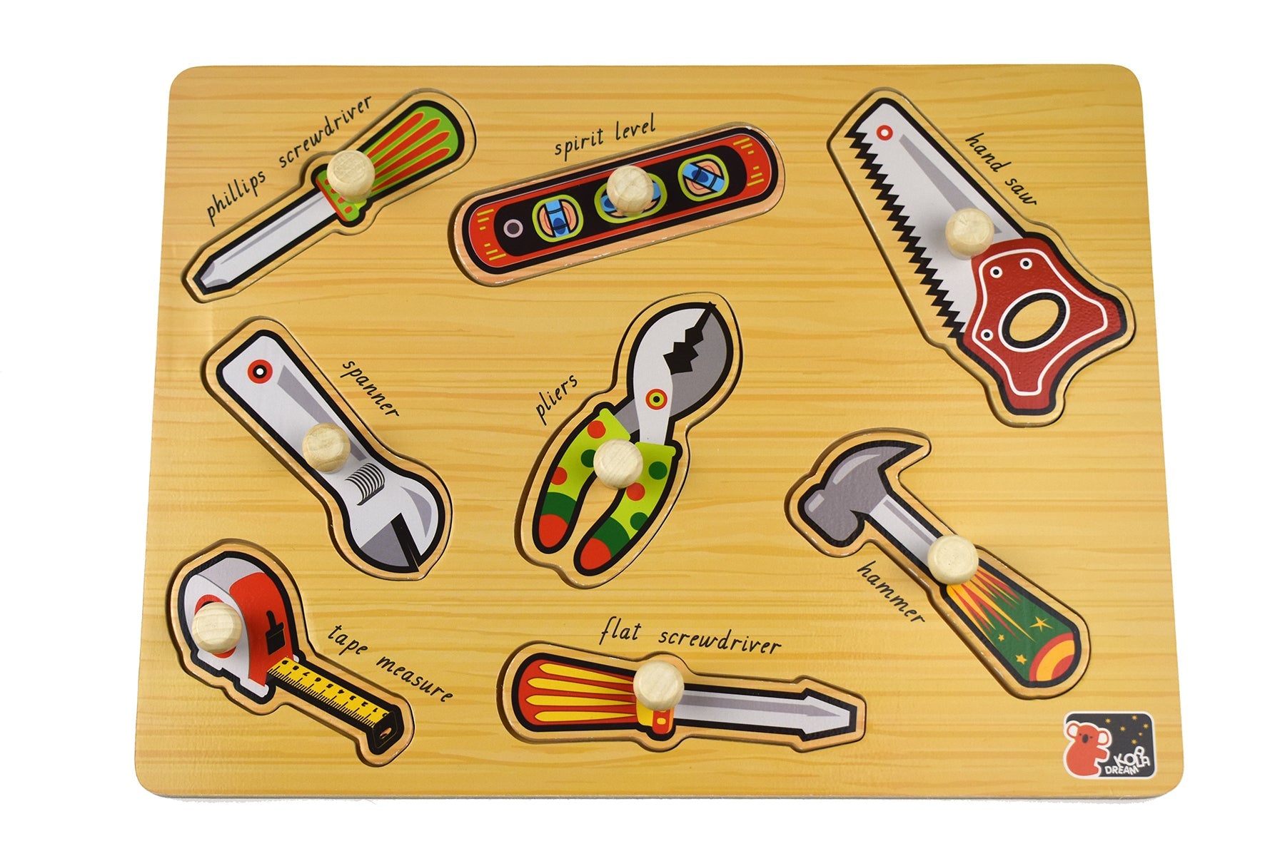 2 IN 1 TOOLS PEG PUZZLE - Bamboo Sprout